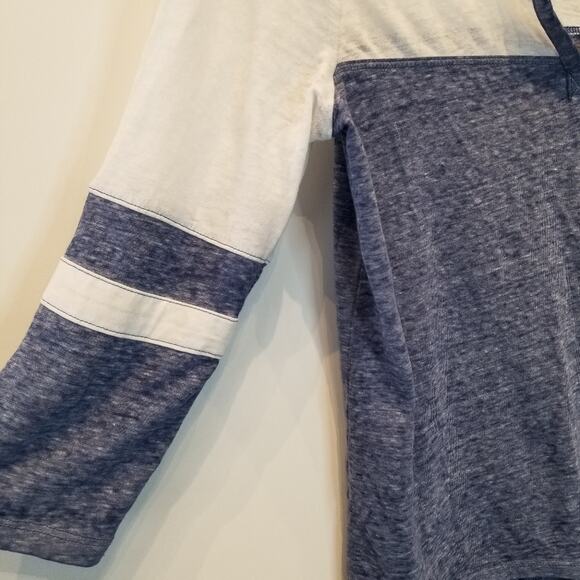 So! Blue White Girls Henley T-Shirt Small New Cotton polyester Boys Shirt Size S - Picture 8 of 10